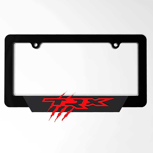 TRX – couvercles de plaque d'immatriculation de véhicule, cadres de décoration de véhicule adaptés à Dodge Ram TRX
