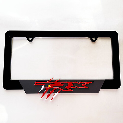Caches de plaques d'immatriculation de véhicule TRX Cadres de décoration de véhicule adaptés à Dodge Ram TRX
