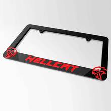 Hellcat – couvercles de plaque d'immatriculation de véhicule, cadres de décoration de véhicule adaptés à Dodge Hellcat
 2