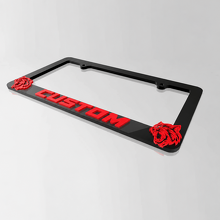 Hellcat Style Red Custom Twin Cat US Format — Cadre de plaque (universel)_3