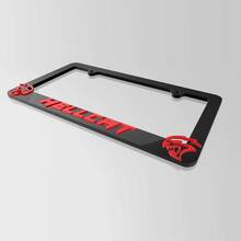Hellcat – couvercles de plaque d'immatriculation de véhicule, cadres de décoration de véhicule adaptés à Dodge Hellcat
 3
