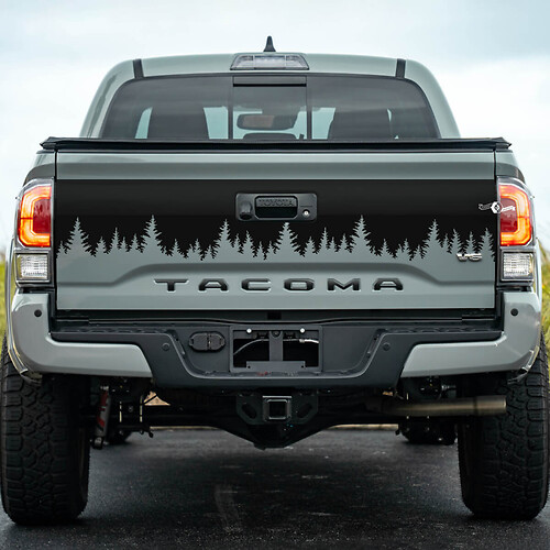 Toyota Tacoma Tailgate Wrap Decal Forrest Edition pour Tacoma Vinyl Sticker
