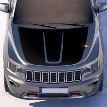 Autocollant Vinyle Décoratif Capot Noir pour Jeep Grand Cherokee Trackhawk_3
