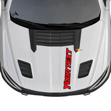 Décalque en vinyle avec lettrage personnalisé en contour pour capot Dodge Ram 1500_5