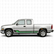 Bandes vinyle parallèles rétro pour porte et bas de caisse Chevrolet Silverado 1500 GMT800 1999-2007_3