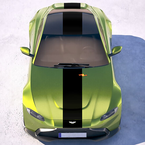 Autocollants en vinyle pour bandes de carrosserie Aston Martin Vantage
