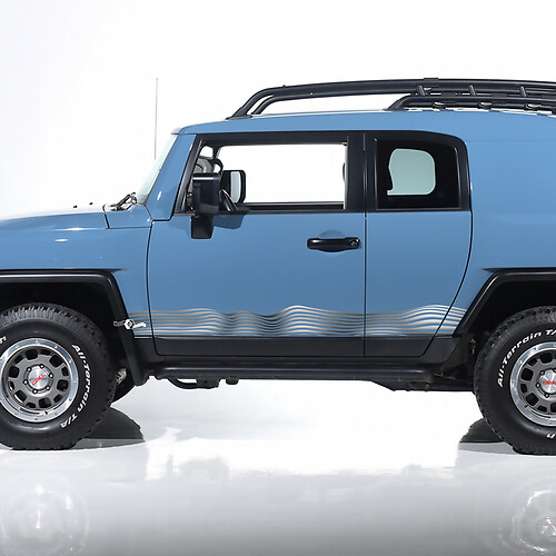 Toyota FJ Cruiser Tribal Side Door Stripes Autocollants Graphiques - Kit vinyle personnalisé
