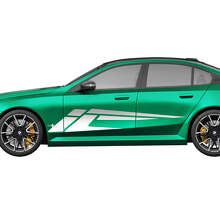 Kit de décalcomanies de bandes latérales abstraites pour BMW Série 5 G60 M5 G90 2