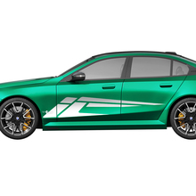 Kit de décalcomanies de course à rayures modernes latérales pour BMW Série 5 G60 M5 G90 - Autocollants en vinyle SupDec Graphix
 2