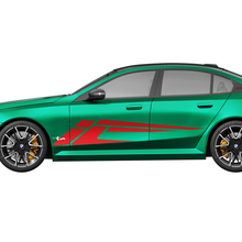 Kit de décalcomanies de course à rayures modernes latérales pour BMW Série 5 G60 M5 G90 - Autocollants en vinyle SupDec Graphix
 3