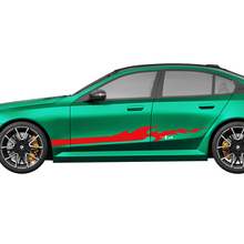Kit de décalcomanies Flame Racing à rayures latérales pour BMW Série 5 G60 M5 G90 - Autocollants en vinyle SupDec Graphix
 2