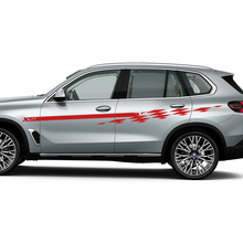 Kit d'autocollants à rayures à carreaux Accent Racing pour BMW X5 G05
 2