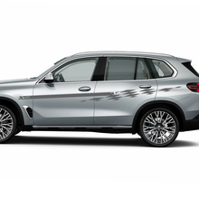 Kit d'autocollants à rayures à carreaux Accent Racing pour BMW X5 G05
 3