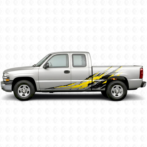 Bandes en vinyle usées pour porte d'éclaboussure et côté de benne pour Chevrolet Silverado 1500 GMT800 1999-2007_1