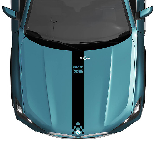 Autocollant à rayures pour capot BMW X5 G05 - Vinyle M Performance 3
 1