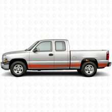 Bandes Vinyle Accent Fines pour Portes et Flanc de Lit Chevrolet Silverado 1500 GMT800 1999-2007_3