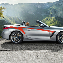 Autocollant de décalcomanie en vinyle BMW Z4 à rayures d’accents de porte latérale
 5