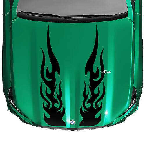 Autocollant de capot à carreaux L Stripes Racing pour BMW Série 5 G60 M5 G90
