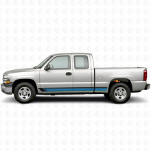 Bandes vinyles vintage pour portes et bas de caisse pour Chevrolet Silverado 1500 GMT800 1999-2007_2