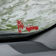 Palm's Jeep Wrangler Pare-brise Easter Egg Corner Decal - Graphique en vinyle personnalisé
 2
