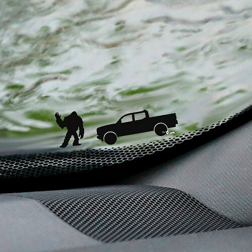 Palm's Jeep Wrangler Pare-brise Easter Egg Corner Decal - Graphique en vinyle personnalisé
