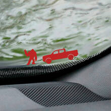 Palm's Jeep Wrangler Pare-brise Easter Egg Corner Decal - Graphique en vinyle personnalisé
 2