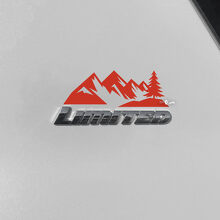 Autocollant en vinyle pour emplacement de badge Mountains Limited pour Toyota 4Runner_2