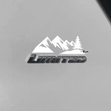 Autocollant en vinyle pour emplacement de badge Mountains Limited pour Toyota 4Runner_3