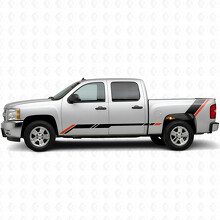 Bandes en vinyle Accent montantes pour porte et couchette pour Chevrolet Silverado 1500 GMT900 2007-2013_2