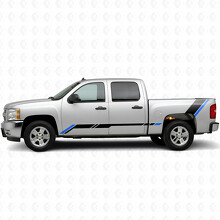 Bandes en vinyle Accent montantes pour porte et couchette pour Chevrolet Silverado 1500 GMT900 2007-2013_3