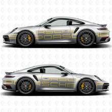 Autocollant latéral avec logo latéral Porsche 911 Carrera Cup Race
 2