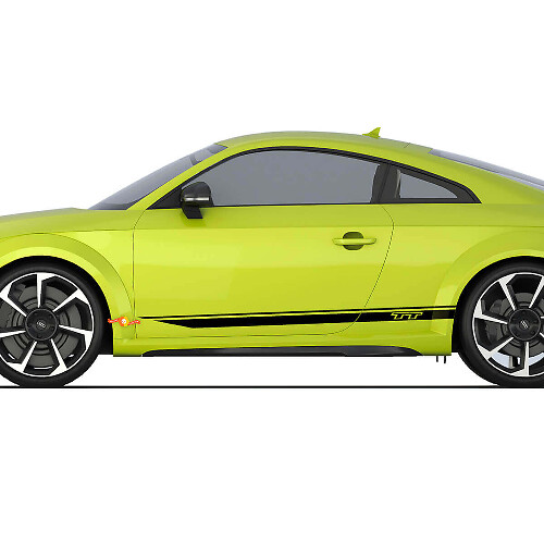 Autocollants de logo de décalcomanie de rayures de porte latérale d’Audi TT Racing
