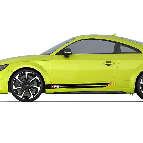 Audi TT RS Bandes de côté clignotantes de course sportive Autocollants de logo

