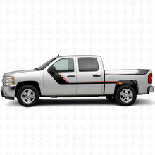 Bandes vinyle supérieures accentuées pour porte et flanc de caisse pour Chevrolet Silverado 1500 GMT900 2007-2013_2
