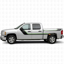 Bandes vinyle supérieures accentuées pour porte et flanc de caisse pour Chevrolet Silverado 1500 GMT900 2007-2013_4