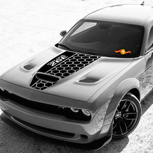 Hood Dodge 392 Scat Pack Challenger ou Charger Hemi Vinyl Racing Autocollant autocollant
 2
