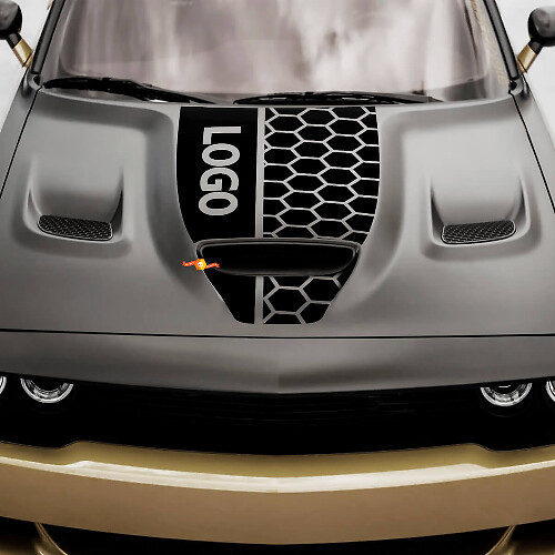 Capot Dodge Hemi Challenger ou Charger Hemi Autocollant Vinyle Course
_1