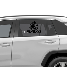 Autocollant graphique en vinyle à rayures latérales ondulées adapté à Toyota RAV4
 3
