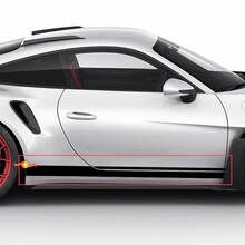 Porsche 911 GT2 RS Stripes Sides - Graphiques de décalcomanies en vinyle personnalisés
 2
