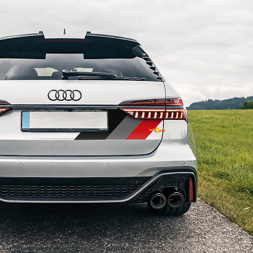 Déco Vinyle Latérale Style Motorsport pour Modèles Audi RS