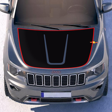 Jeep Cherokee TrackHawk Hood Graphics Wrap Autocollant autocollant
 2