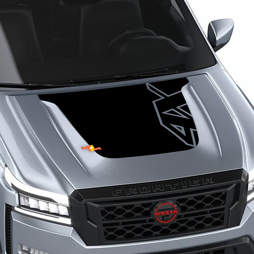 Autocollant graphique occultant en vinyle pour capot Nissan Frontier 4X Pro-4x
