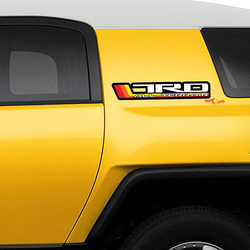 Autocollants latéraux à rayures rétro vintage, graphiques adaptés à Toyota FJ Cruiser 3
