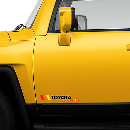 Kit d'autocollants vinyl vintage rétro latéraux pour Toyota