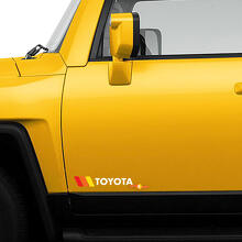 Kit d'autocollants vinyl vintage rétro latéraux pour Toyota_2