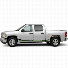 Bandes adhésives en vinyle damier pour porte et bas de caisse Chevrolet Silverado 1500 GMT900 2007-2013_4