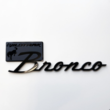 Bronco Wildtrak Fender Badges Emblème de hayon Badge 3D Noir vs Gris
 2