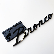 Bronco Wildtrak Fender Badges Emblème de hayon Badge 3D Noir vs Gris
 3