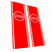 Côté lit Nissan Titan Stripes Autocollants en vinyle Décalcomanies graphiques
 3