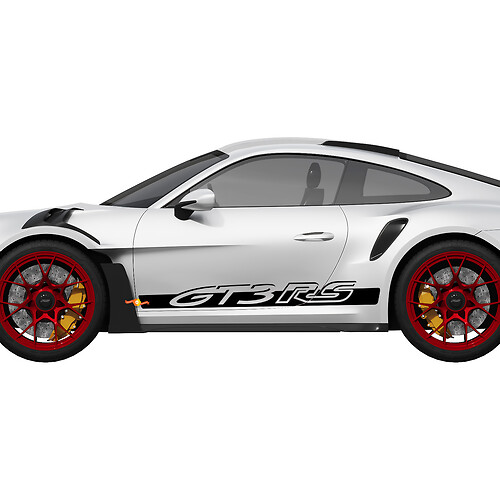 Porsche 911 - 991 Gt3 RS GT3RS Kit de bandes latérales autocollant autocollant 2
